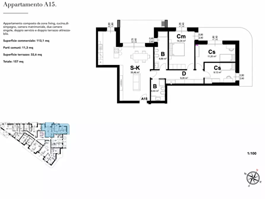 Immagine 29 di Appartamento in vendita  in Via Antonio Gramsci a Montebelluna