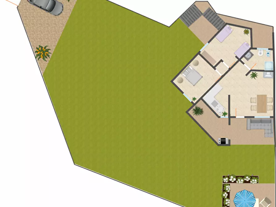 Immagine 33 di Villetta a schiera in vendita  in Viale Belvedere 62 a Domus De Maria