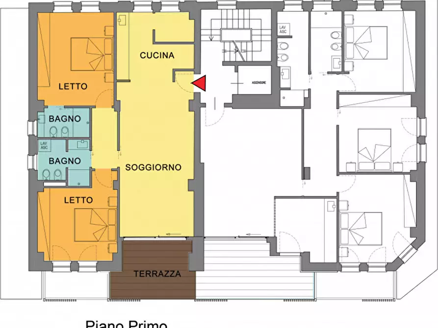 Immagine 2 di Appartamento in vendita  in Viale Regina Margherita a Rovigo