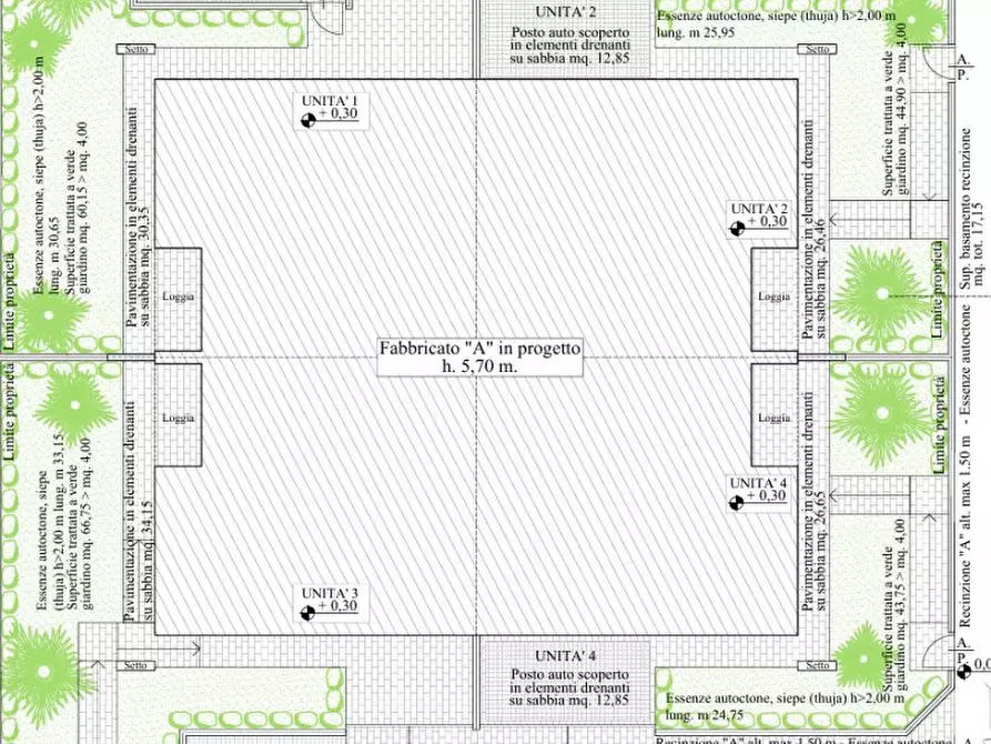 Immagine 2 di Casa quadrifamiliare in vendita  a Abano Terme