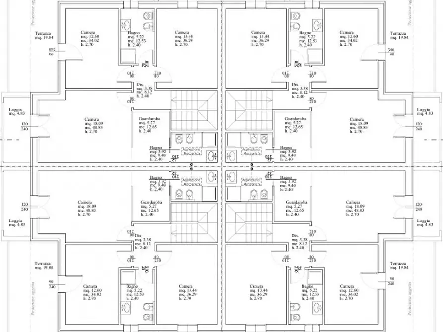 Immagine 5 di Casa quadrifamiliare in vendita  a Abano Terme