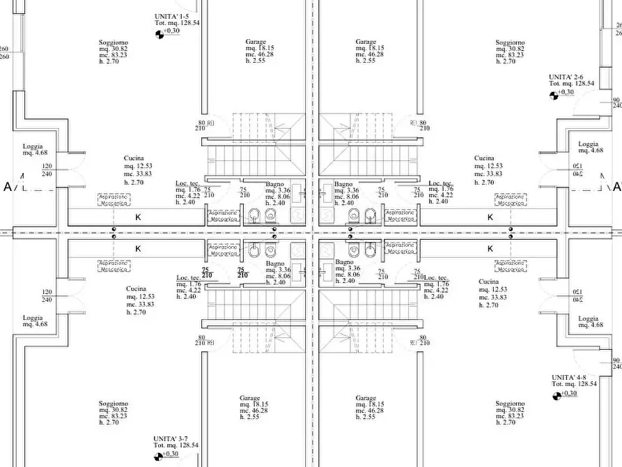 Immagine 6 di Casa quadrifamiliare in vendita  a Abano Terme