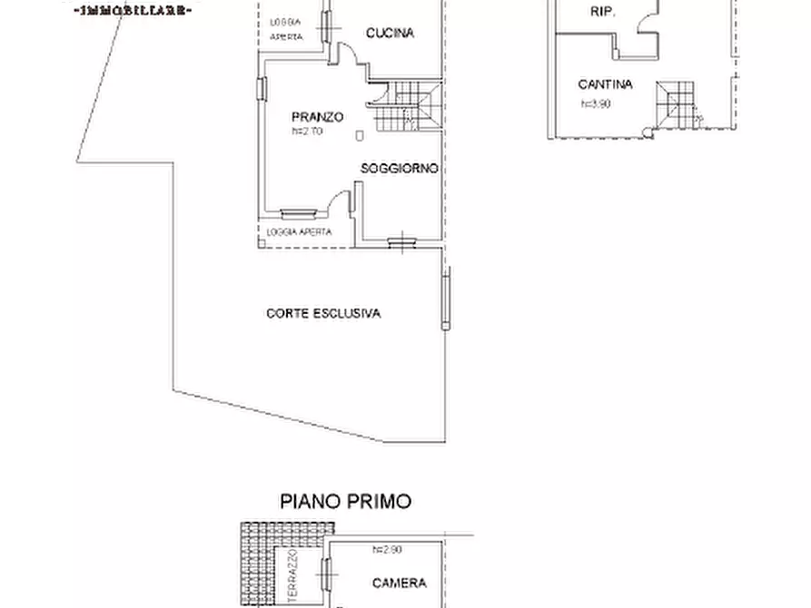 Immagine 2 di Casa bifamiliare in vendita  in Via Giardino, 1 a Terre Roveresche