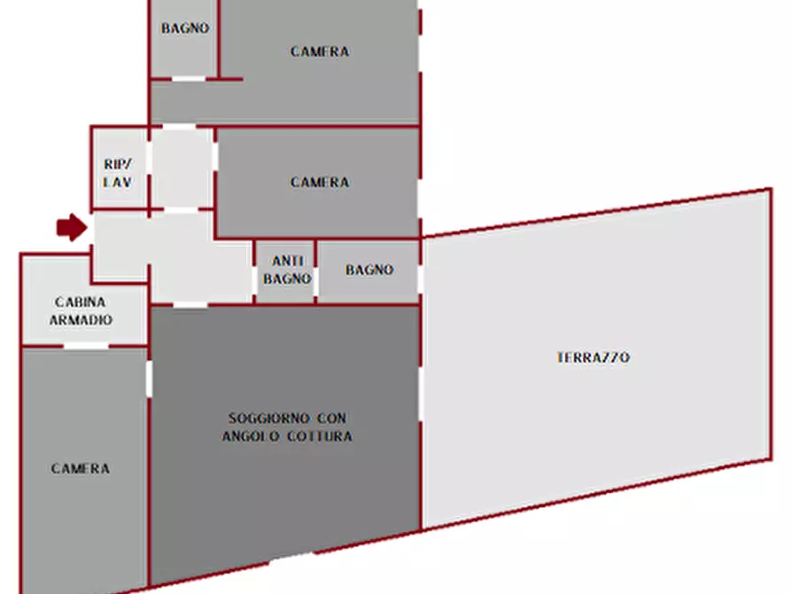 Immagine 10 di Appartamento in vendita  in Via Castiglione a Bologna