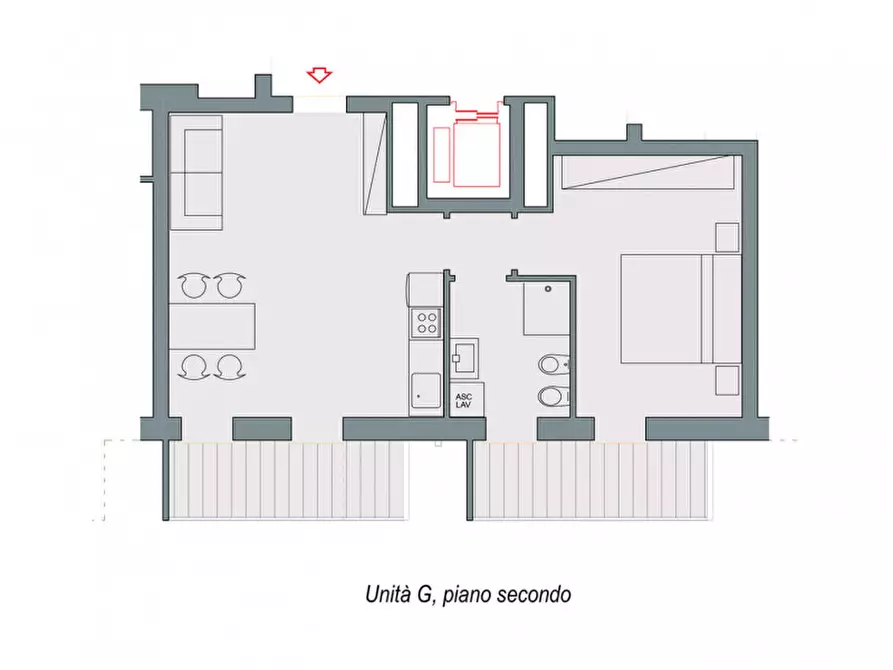 Immagine 3 di Appartamento in vendita  in Via Marco Polo a Rovigo