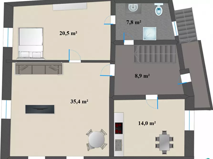 Immagine 15 di Appartamento in vendita  a Montagna .Montan.