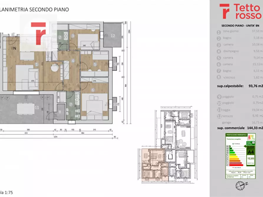 Immagine 14 di Appartamento in vendita  a Legnaro
