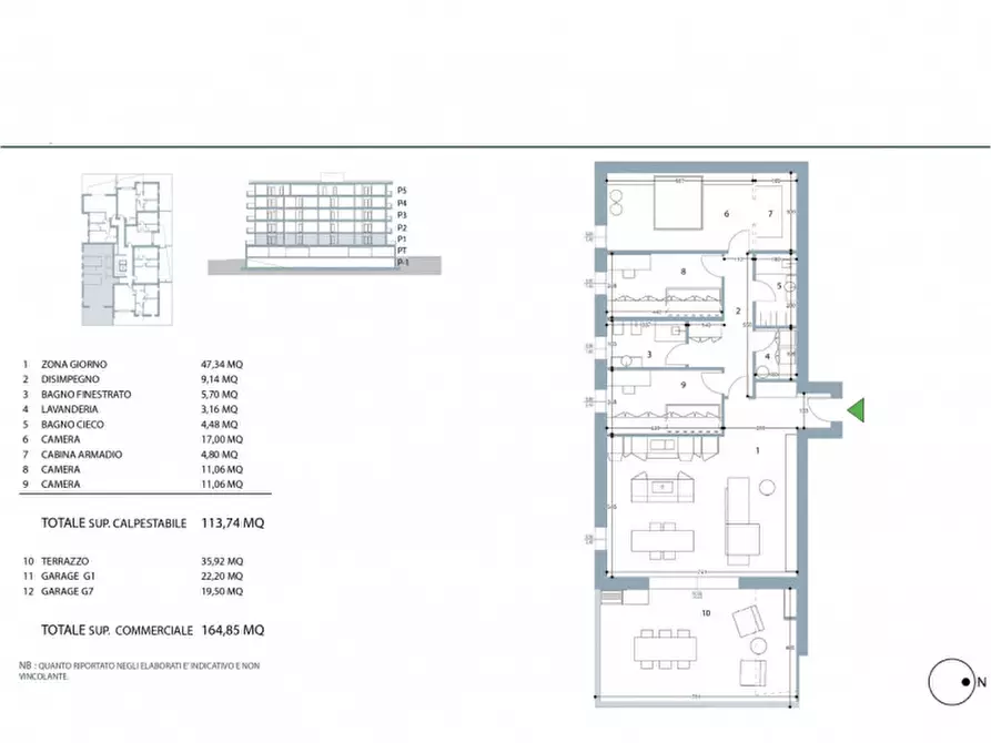 Immagine 12 di Appartamento in vendita  in Via Pilade Bronzetti a Padova
