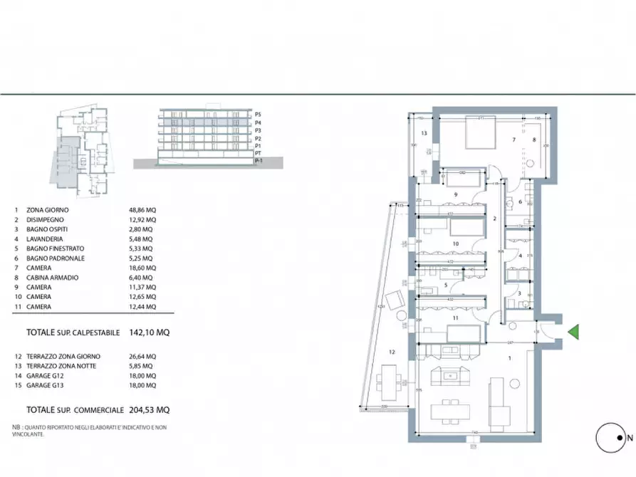 Immagine 12 di Appartamento in vendita  in Via Pilade Bronzetti a Padova