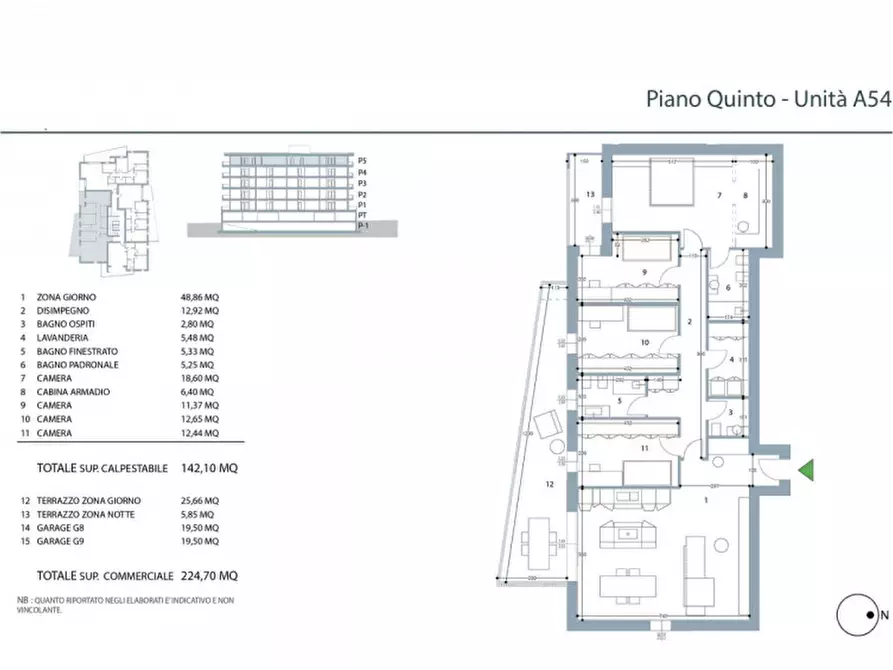 Immagine 12 di Attico in vendita  in Via Pilade Bronzetti a Padova