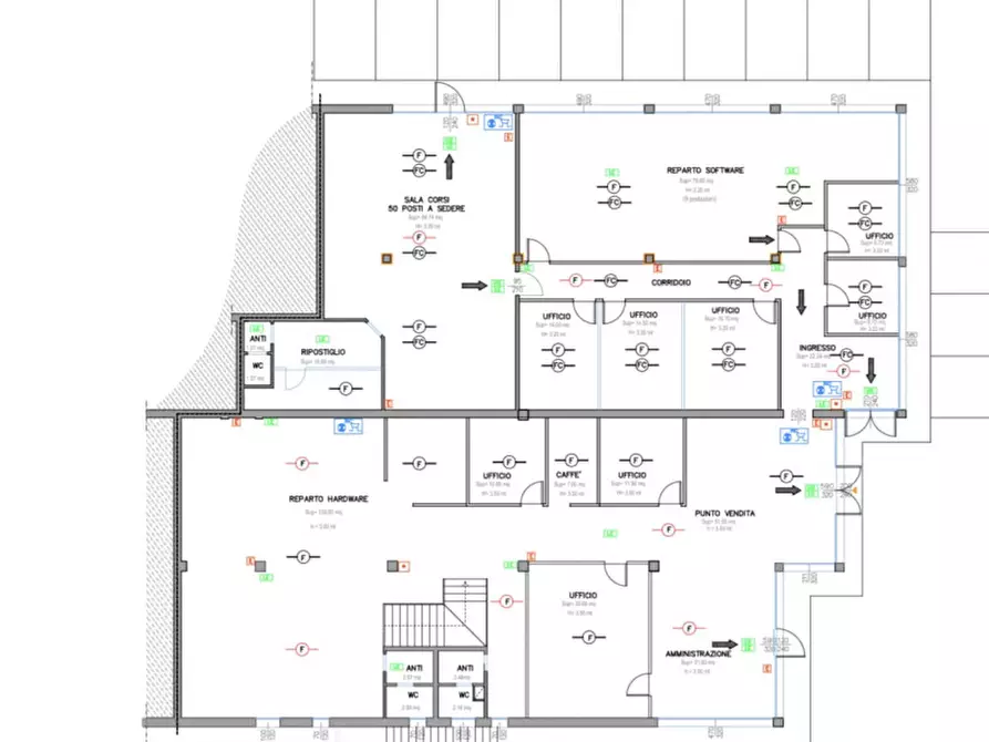 Immagine 22 di Ufficio in vendita  in Via John Fitzgerald Kennedy a Riese Pio x