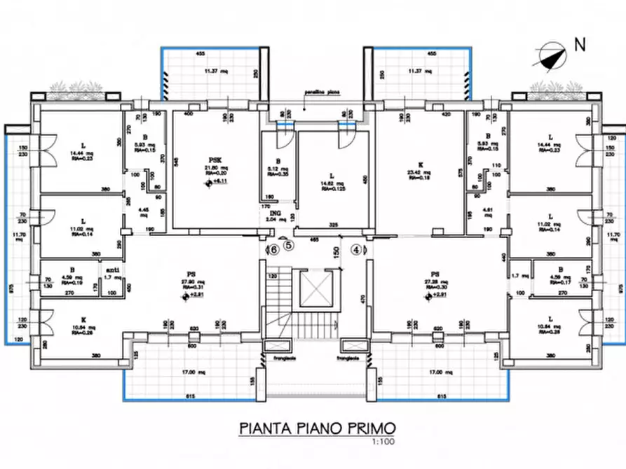 Immagine 10 di Appartamento in vendita  in Via Bibbiena a Cesena