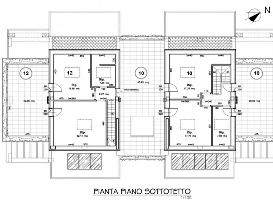 Immagine 13 di Attico in vendita  in Via Bibbiena a Cesena