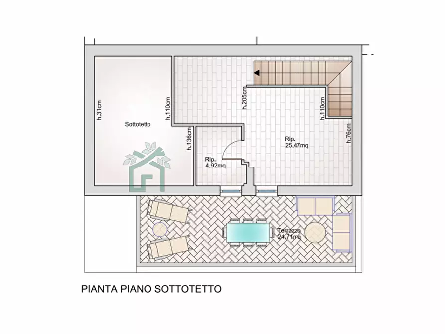 Immagine 6 di Attico in vendita  in Via Quattro Novembre a Illasi