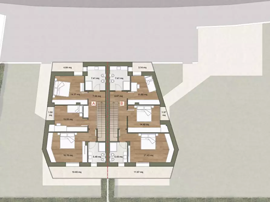 Immagine 6 di Casa bifamiliare in vendita  in Via 33° Reggimento Artiglieria a Treviso