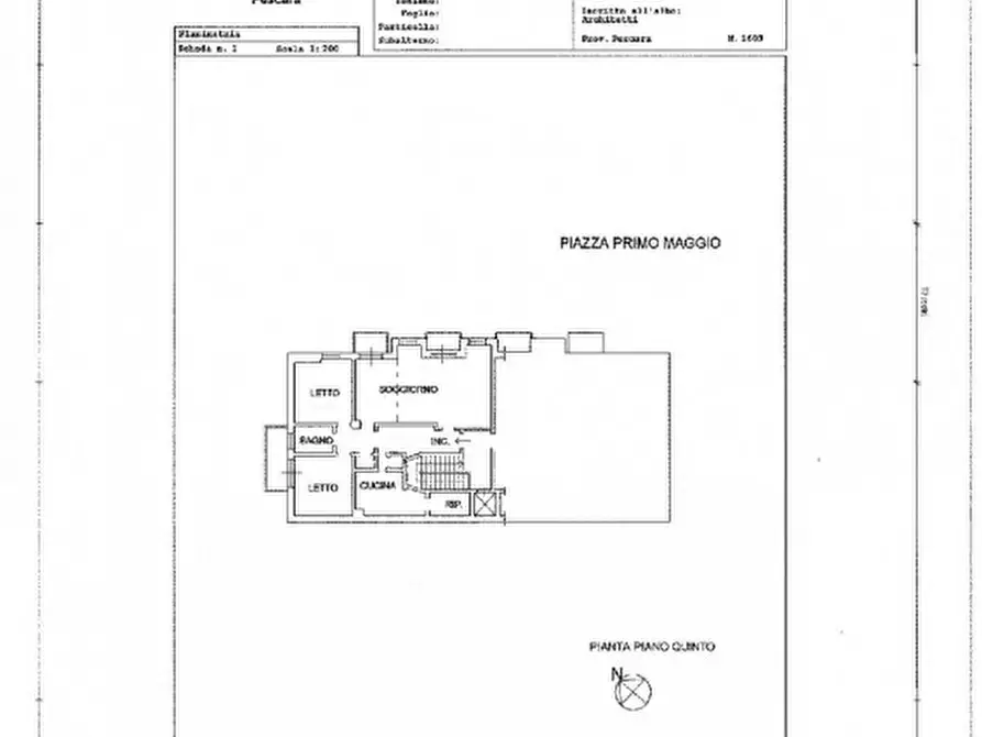 Immagine 18 di Appartamento in vendita  in Piazza Primo Maggio a Pescara