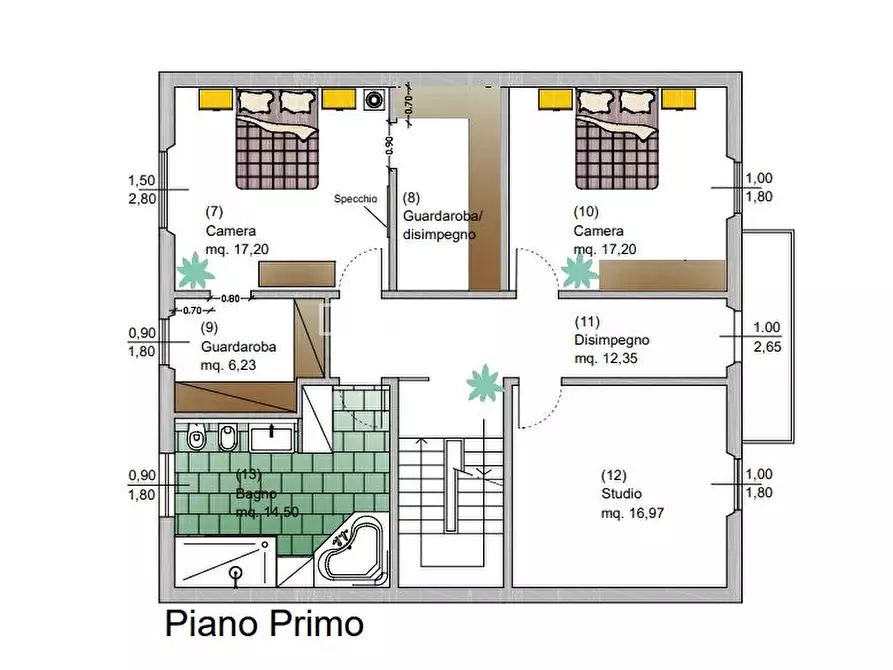 Immagine 23 di Villetta a schiera in vendita  a Prato