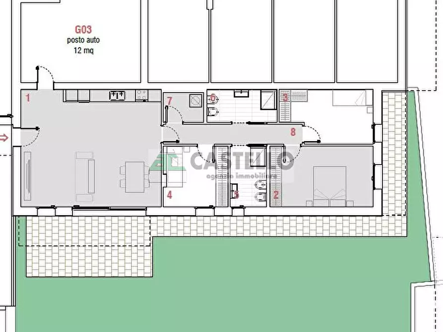 Immagine 26 di Appartamento in vendita  in Via Aurelia a Loreggia