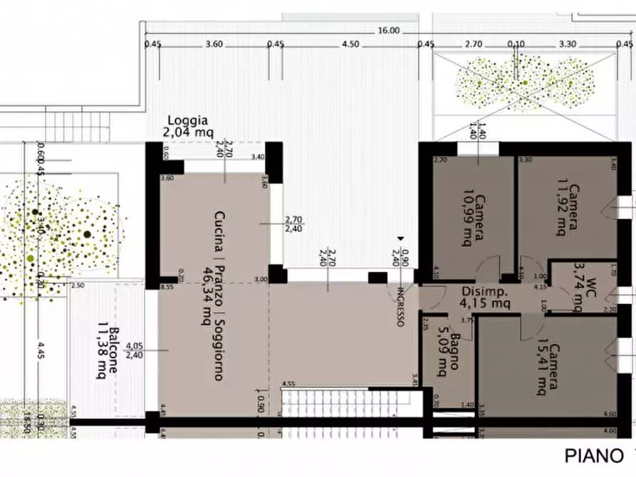 Immagine 13 di Casa bifamiliare in vendita  a Longiano