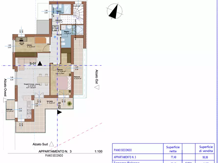 Immagine 16 di Appartamento in vendita  in Via Brennero - Brennerstraße a Laives .Leifers.