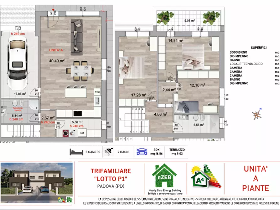 Immagine 11 di Casa trifamiliare in vendita  in Via Monte Rua a Selvazzano Dentro