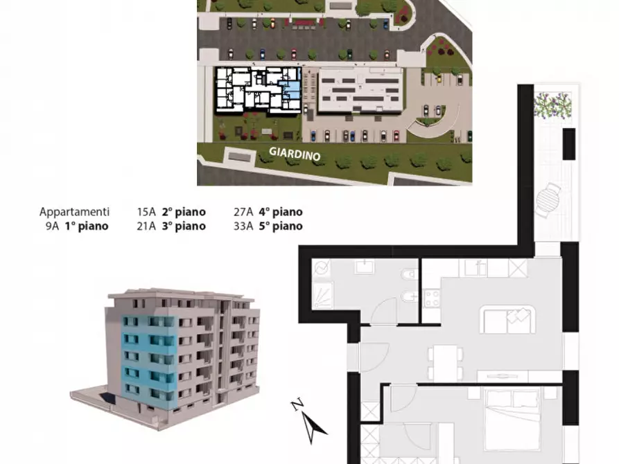 Immagine 10 di Appartamento in vendita  in Via Umberto Terracini a Bologna