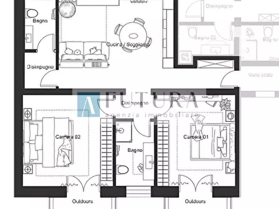 Immagine 1 di Appartamento in vendita  in via nino bixio, 7 a Vicenza