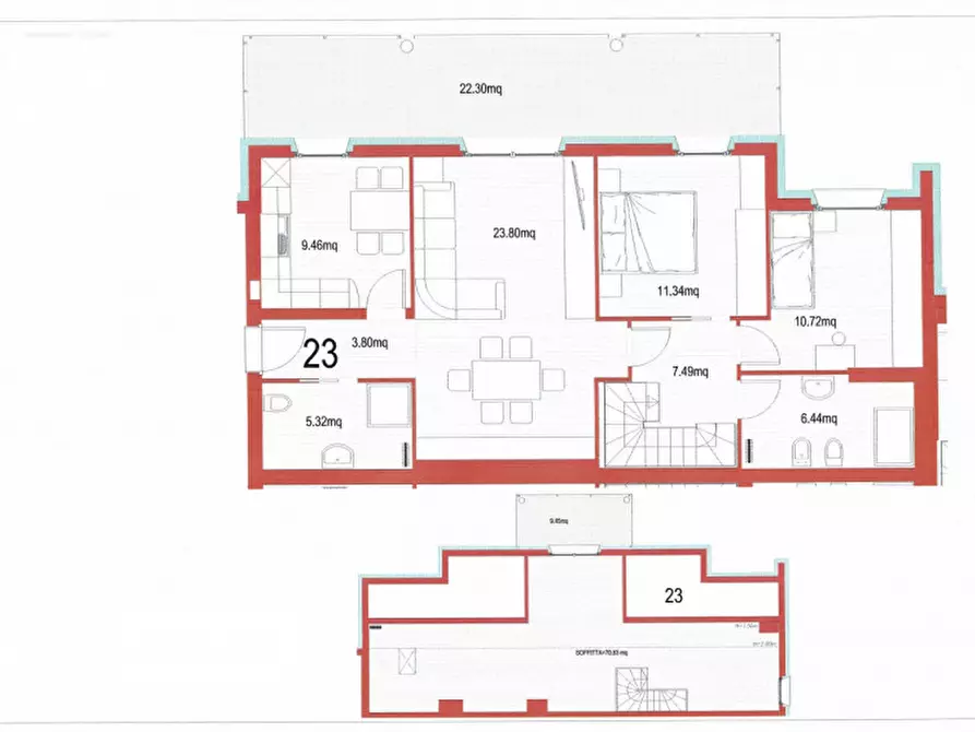 Immagine 20 di Appartamento in vendita  in Via Guglielmo Marconi a Pergine Valsugana