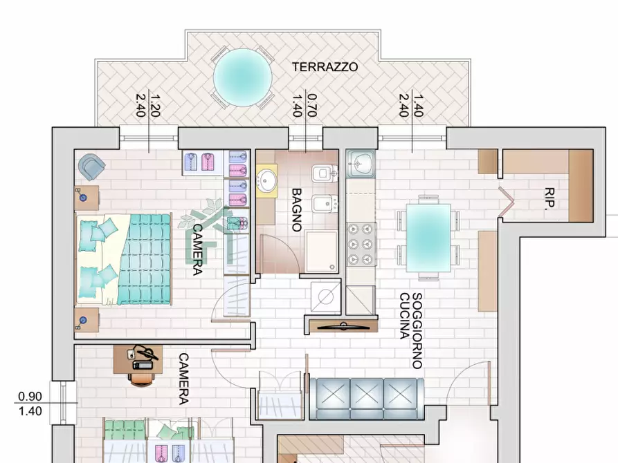 Immagine 5 di Appartamento in vendita  in Via Quattro Novembre a Illasi