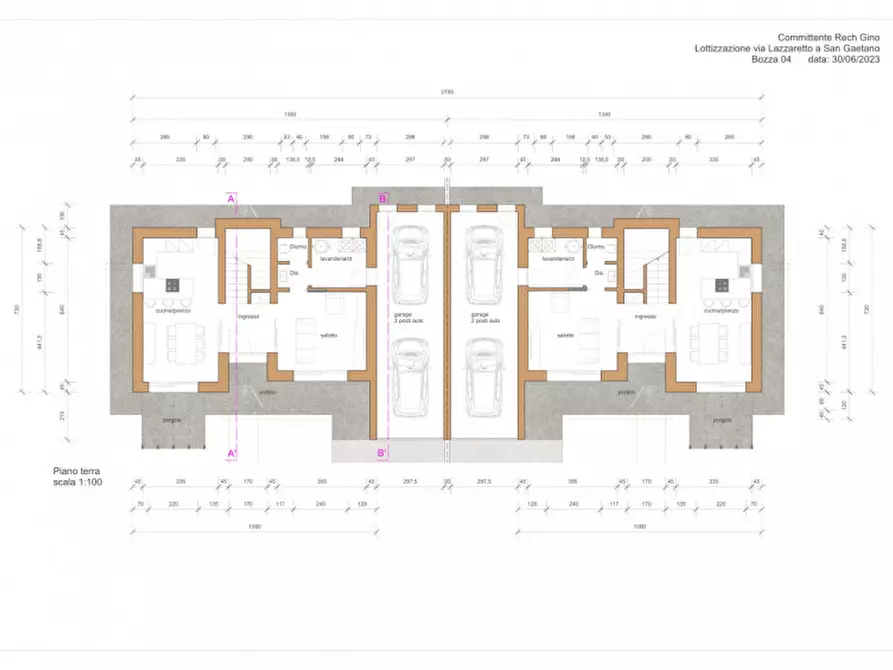 Immagine 5 di Casa bifamiliare in vendita  a Montebelluna