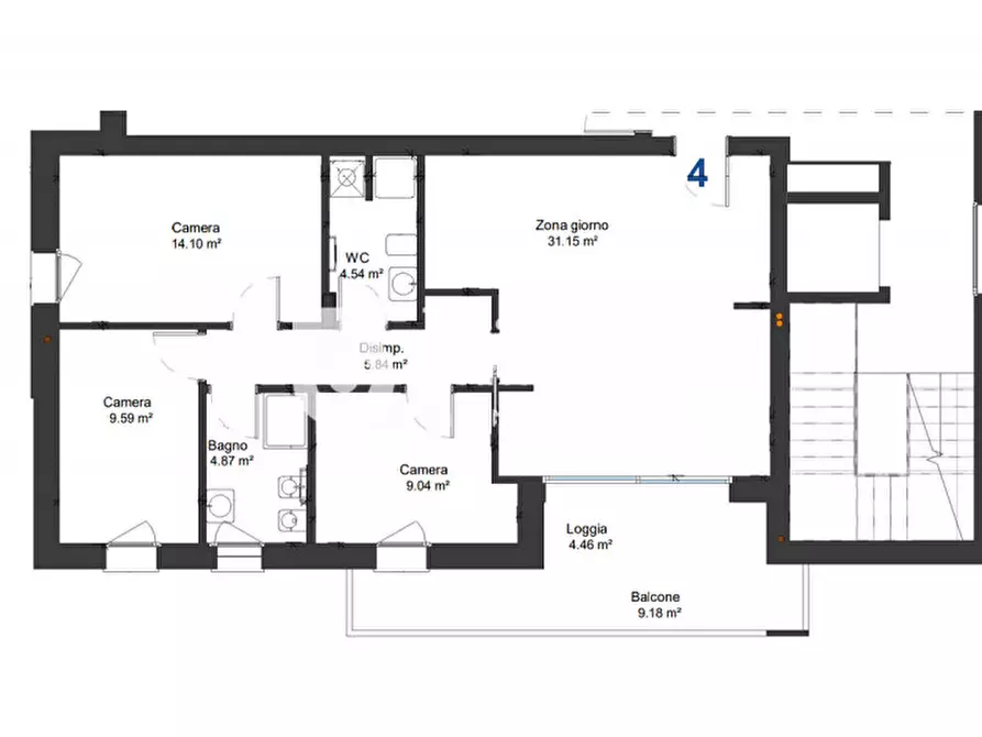 Immagine 15 di Appartamento in vendita  in Via Zermanesa a Mogliano Veneto