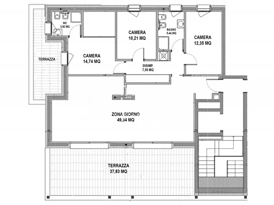 Immagine 15 di Attico in vendita  in Via Zermanesa a Mogliano Veneto