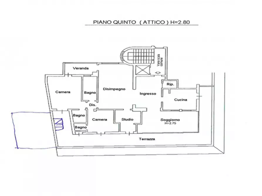 Immagine 19 di Attico in vendita  in Via Carlo Alberto a Treviso