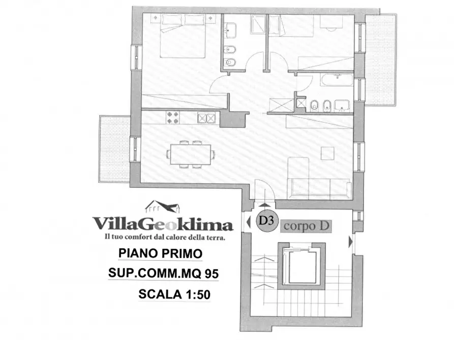 Immagine 15 di Appartamento in vendita  in Via Console Marcello a Casteggio