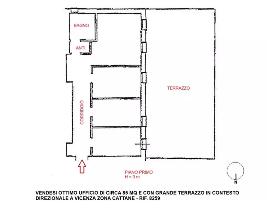 Immagine 24 di Ufficio in vendita  in Via Lanza a Vicenza