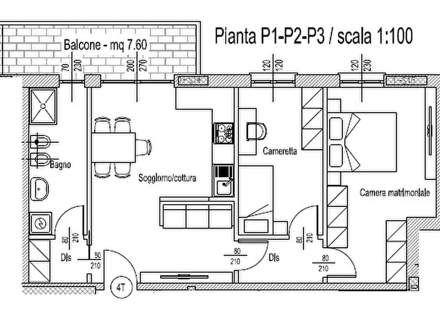 Immagine 2 di Appartamento in vendita  in Via Sicilia 17 a Cesano Maderno