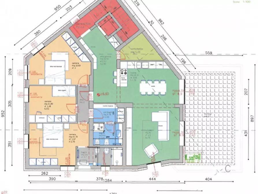 Immagine 10 di Attico in vendita  in Via Guglielmo Cortusio a Padova