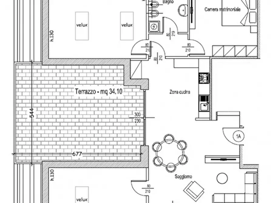 Immagine 2 di Attico in vendita  in Via Sicilia 17 a Cesano Maderno