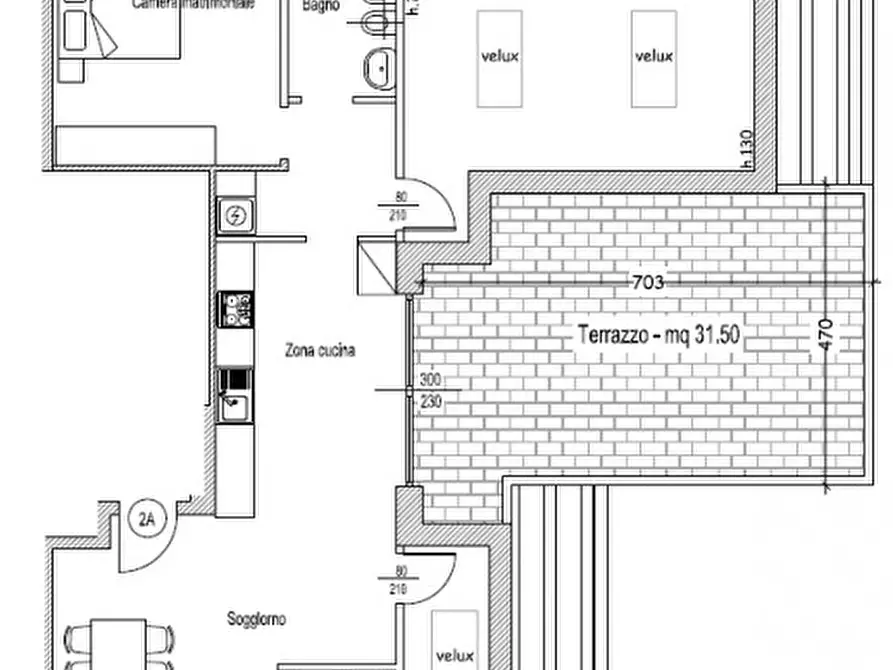 Immagine 2 di Attico in vendita  in Via Sicilia 17 a Cesano Maderno