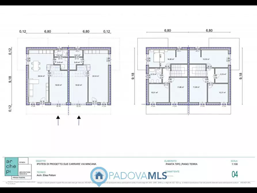 Immagine 16 di Casa bifamiliare in vendita  in Via Mincana a Due Carrare