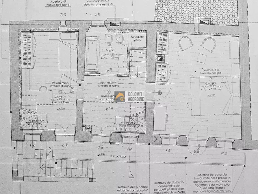 Immagine 19 di Villetta a schiera in vendita  in Località Menin a Cesiomaggiore