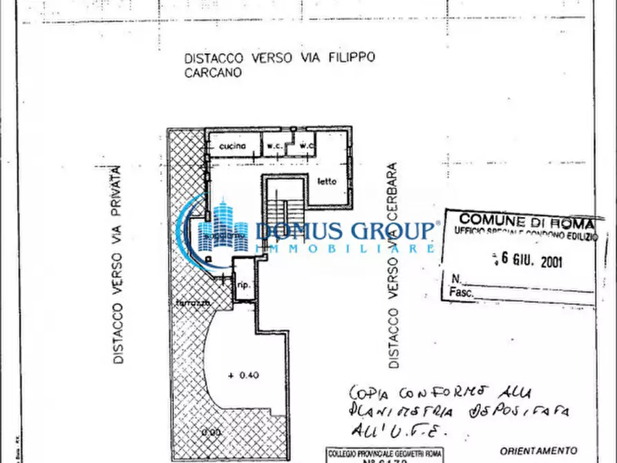 Immagine 17 di Appartamento in vendita  in VIA GIUSEPPE CERBARA a Roma