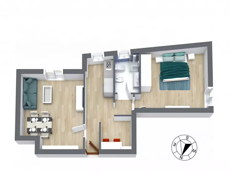 Immagine 6 di Appartamento in vendita  in Via Mattia Battistini a Roma