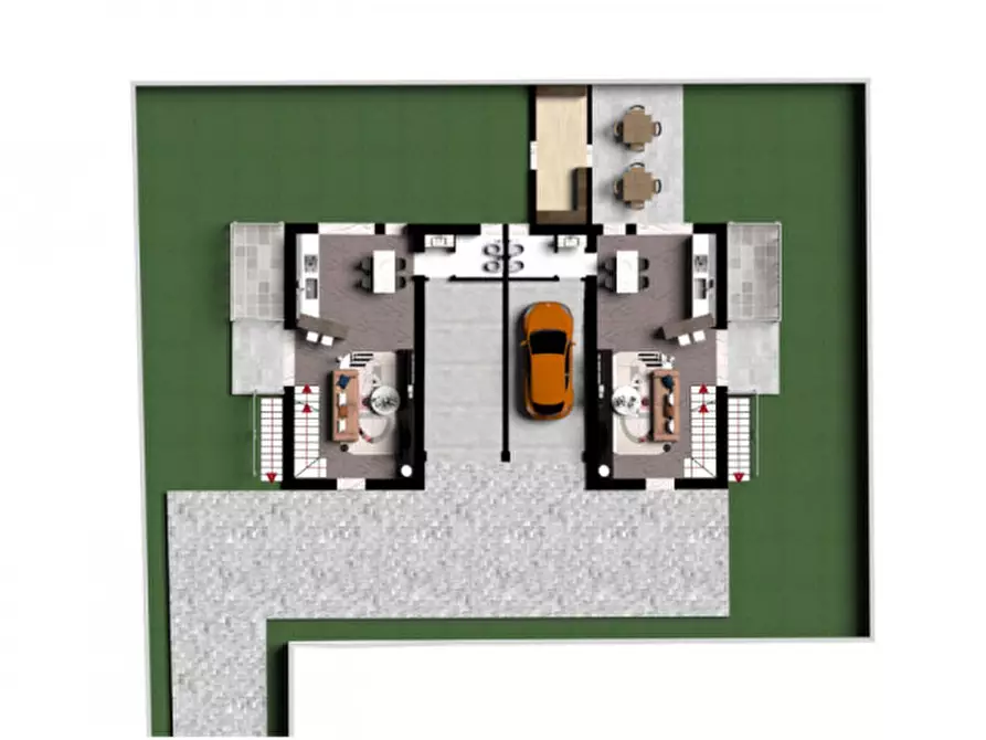 Immagine 4 di Casa bifamiliare in vendita  in Via Vittorio Alfieri a Vedano Al Lambro