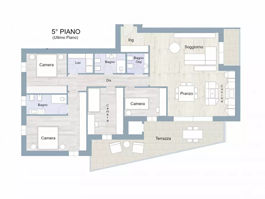 Immagine 22 di Attico in vendita  in raggio di sole a Padova