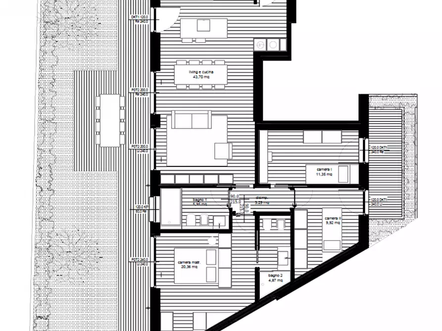 Immagine 7 di Appartamento in vendita  in Via Siora Andriana del Vescovo a Treviso