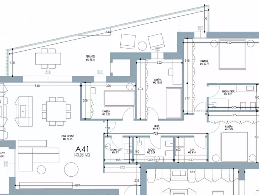 Immagine 9 di Appartamento in vendita  a Padova