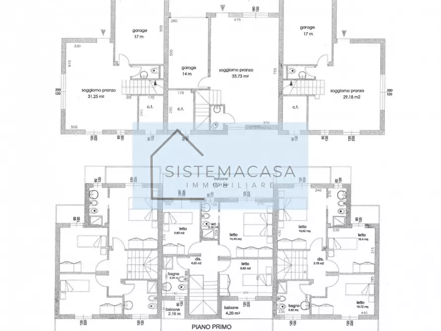 Immagine 2 di Casa trifamiliare in vendita  in Via Golfarelli a Forli'