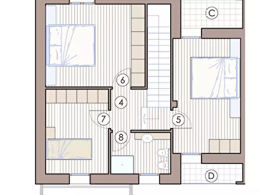 Immagine 10 di Villetta a schiera in vendita  in via rialto a Brugine