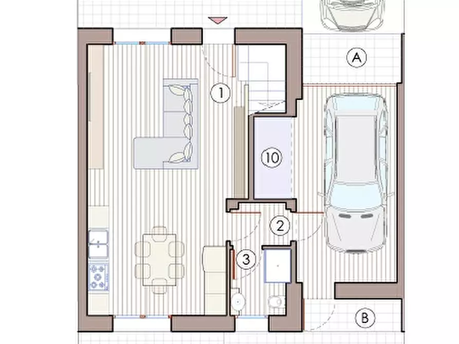 Immagine 13 di Villetta a schiera in vendita  in via rialto a Brugine